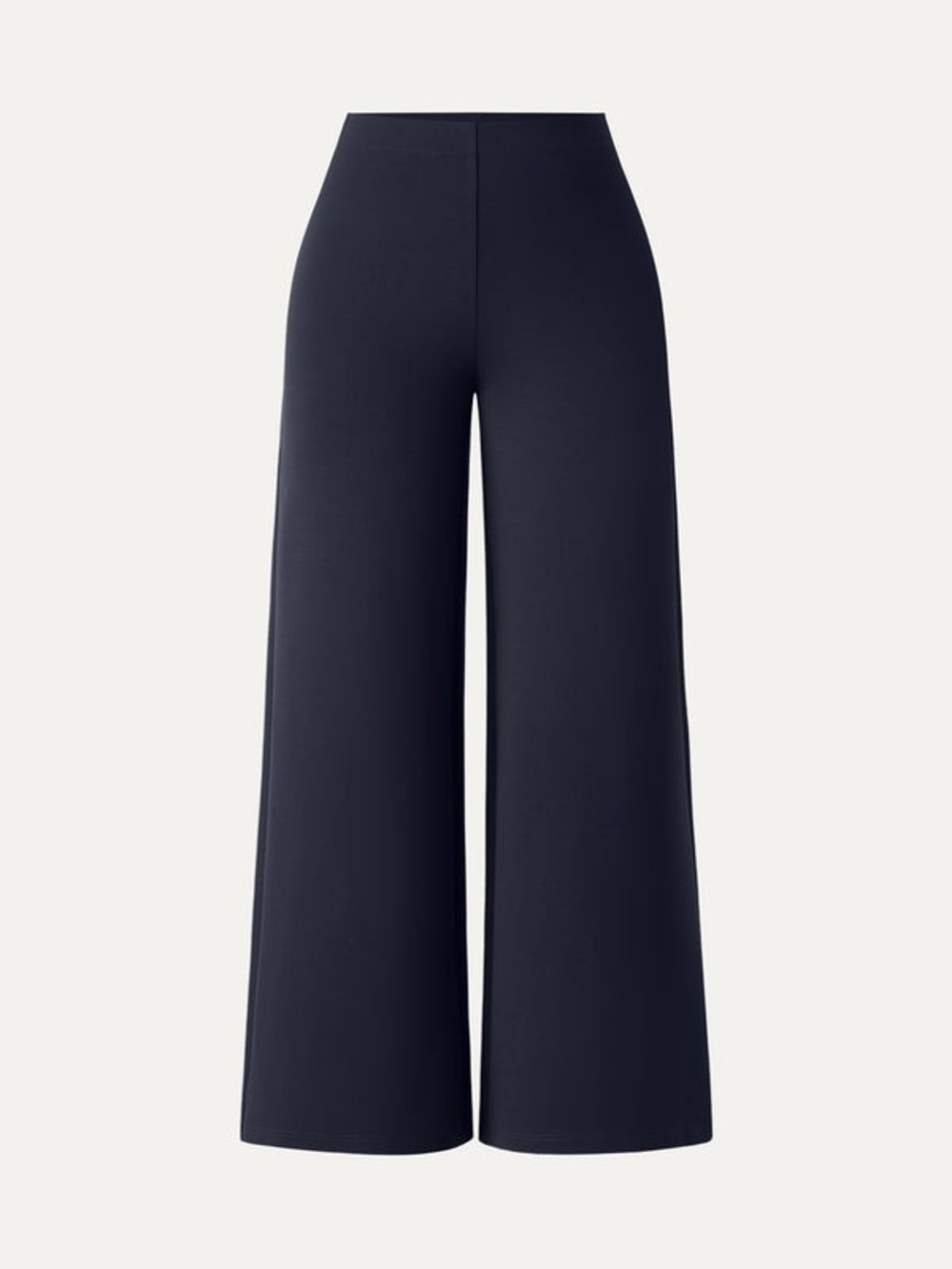 OGL Universe Navy Ponte High-Rise Wide-Leg Pants with Pockets